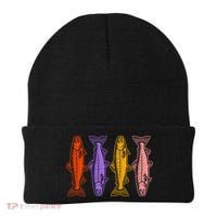 Rainbow Trout Fish Retro 80s Beanie thumb 0