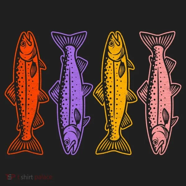Rainbow Trout Fish Retro 80s Tumbler