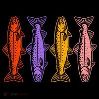 Rainbow Trout Fish Retro 80s Women's Tank Top thumb 5