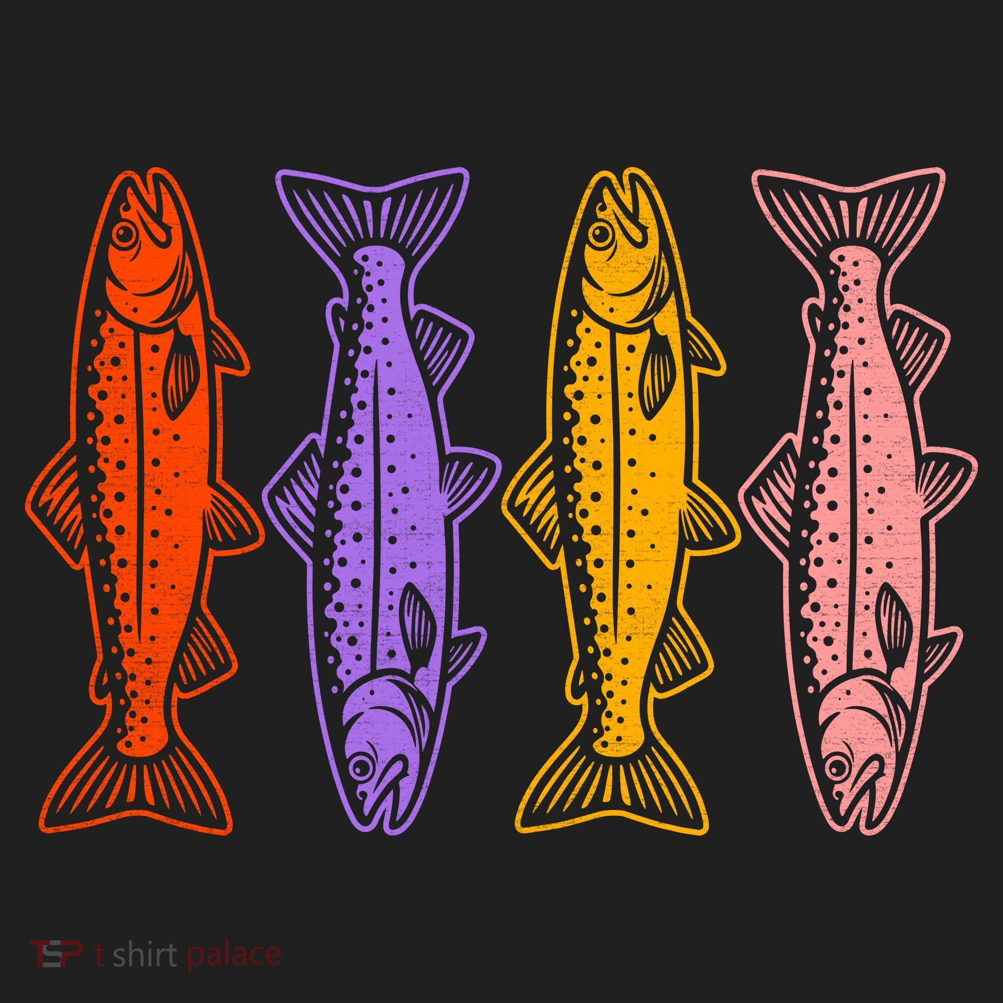 Rainbow Trout Fish Retro 80s Hat