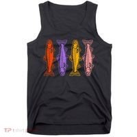 Rainbow Trout Fish Retro 80s Tank Top thumb 0