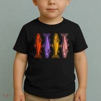 Rainbow Trout Fish Retro 80s Toddler T-Shirt thumb 2
