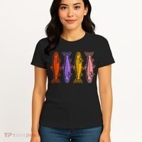 Rainbow Trout Fish Retro 80s Women's T-Shirt thumb 4