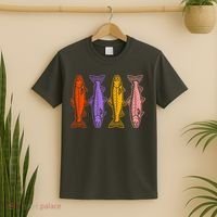 Rainbow Trout Fish Retro 80s T-Shirt thumb 2