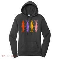Rainbow Trout Fish Retro 80s Women's Hoodie thumb 0