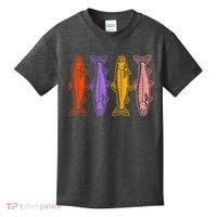 Rainbow Trout Fish Retro 80s Kids T-Shirt thumb 0