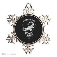 Respect The Florida Locals Alligator Funny Gator Ornament thumb 0