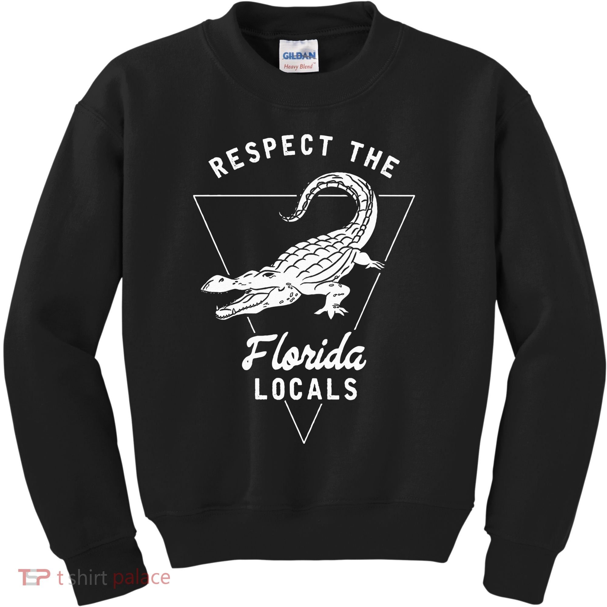 Respect The Florida Locals Alligator Funny Gator Kids Sweatshirt