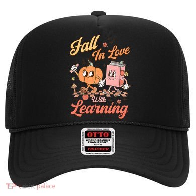 Retro Teacher Fall In Love With Learning Autumn Thanksgiving Hat