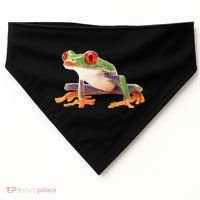 Redeyed Tree Frog Clothing Apparel Agalychnis Callidryas USA-Made Doggie Bandana thumb 0