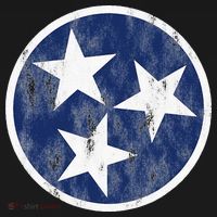 Retro Tennessee Flag Star Logo Volunteer State Nashville TN Apron thumb 3