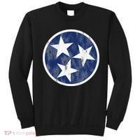 Retro Tennessee Flag Star Logo Volunteer State Nashville TN Sweatshirt thumb 0