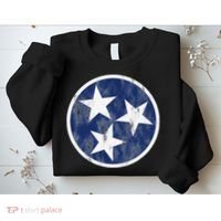 Retro Tennessee Flag Star Logo Volunteer State Nashville TN Sweatshirt thumb 2