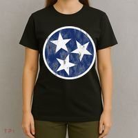 Retro Tennessee Flag Star Logo Volunteer State Nashville TN T-Shirt thumb 4