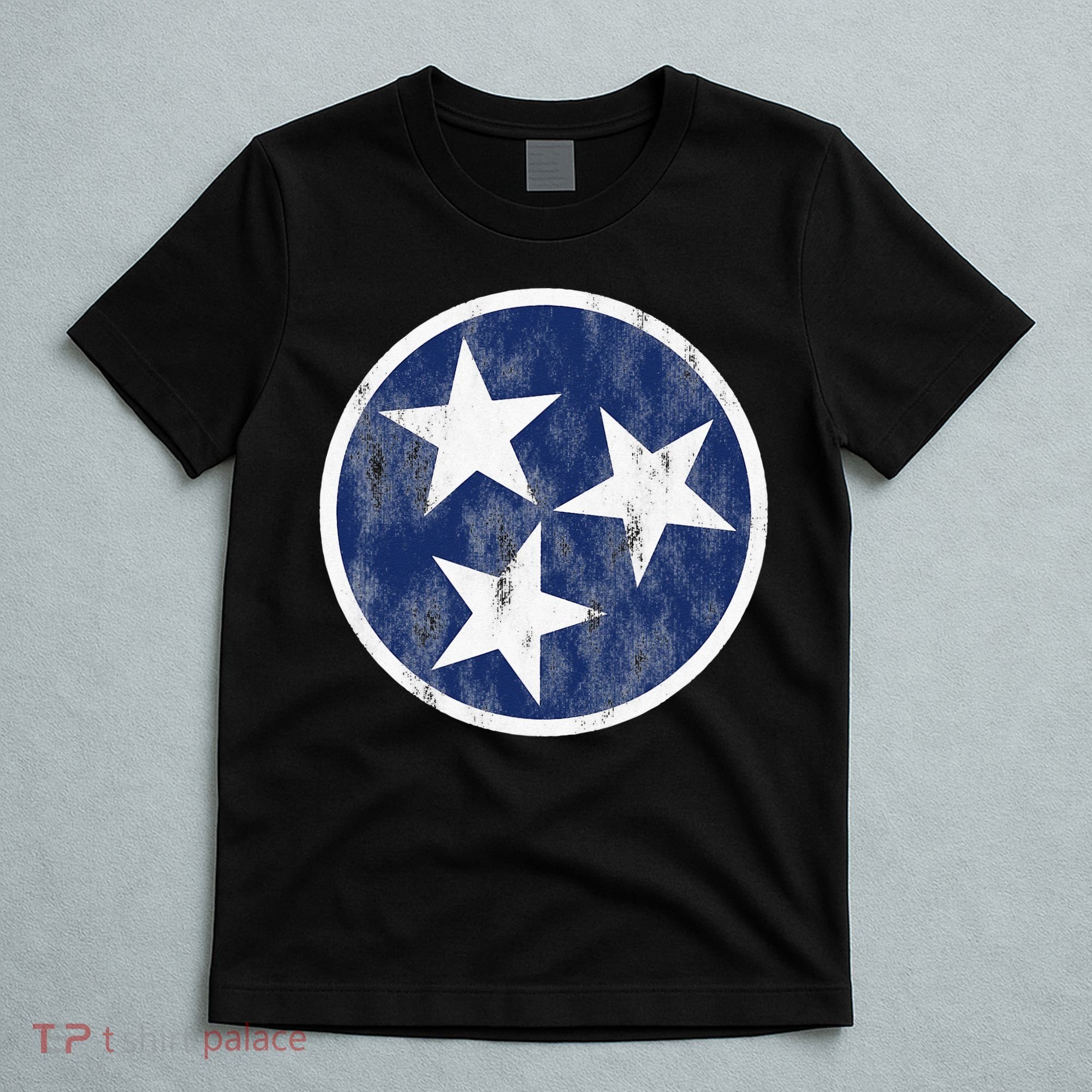 Retro Tennessee Flag Star Logo Volunteer State Nashville TN T-Shirt