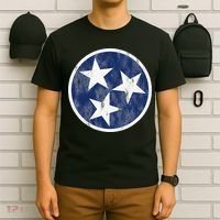 Retro Tennessee Flag Star Logo Volunteer State Nashville TN T-Shirt thumb 6