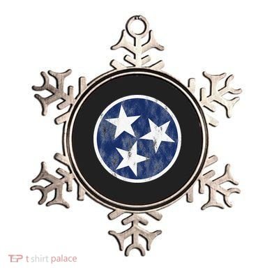 Retro Tennessee Flag Star Logo Volunteer State Nashville TN Ornament