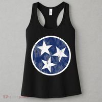 Retro Tennessee Flag Star Logo Volunteer State Nashville TN Women's Tank Top thumb 3