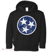 Retro Tennessee Flag Star Logo Volunteer State Nashville TN Toddler Hoodie thumb 0