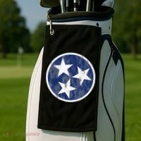 Retro Tennessee Flag Star Logo Volunteer State Nashville TN Golf Towel thumb 2