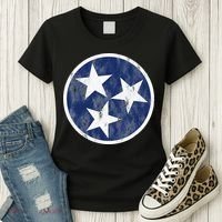 Retro Tennessee Flag Star Logo Volunteer State Nashville TN Women's T-Shirt thumb 3