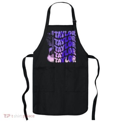 Retro Taylor First Name Vintage Taylor Name Groovy Apron
