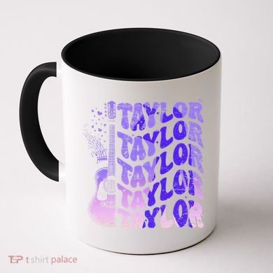Retro Taylor First Name Vintage Taylor Name Groovy Coffee Mug