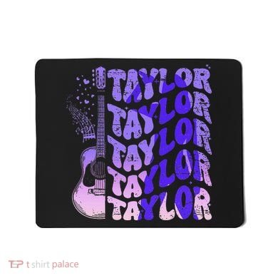 Retro Taylor First Name Vintage Taylor Name Groovy Mousepad