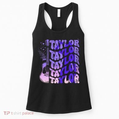 Retro Taylor First Name Vintage Taylor Name Groovy Women's Tank Top