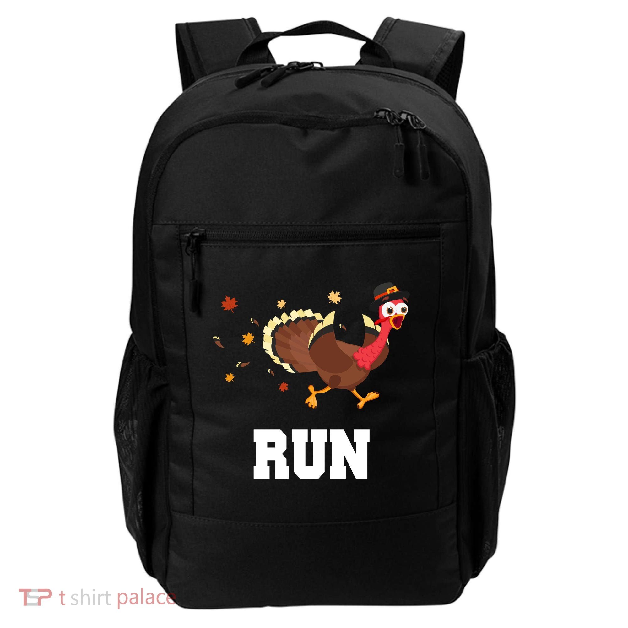 Run Turkey Funny Thanksgiving Backpack