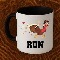 Run Turkey Funny Thanksgiving Coffee Mug thumb 2