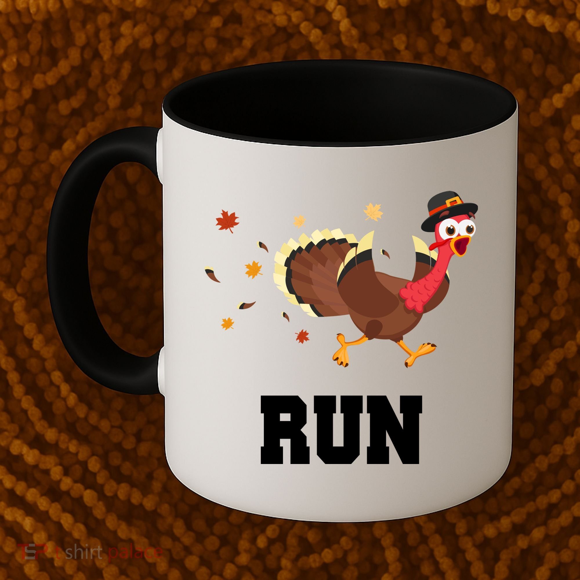 Run Turkey Funny Thanksgiving Coffee Mug