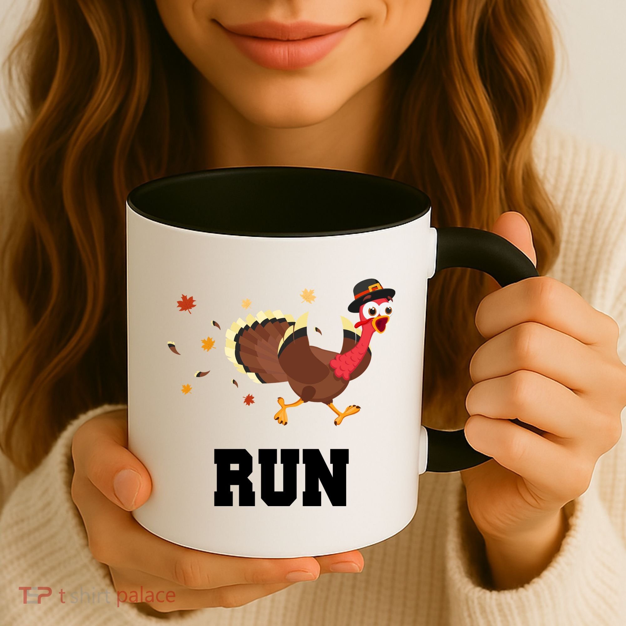 Run Turkey Funny Thanksgiving Coffee Mug