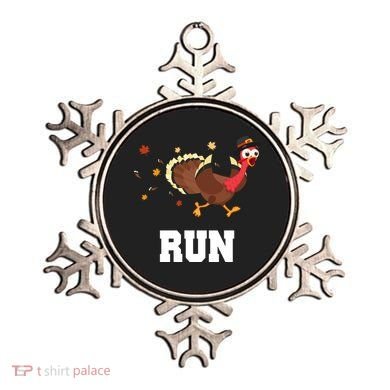 Run Turkey Funny Thanksgiving Ornament
