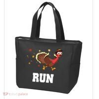Run Turkey Funny Thanksgiving Tote Bag thumb 3