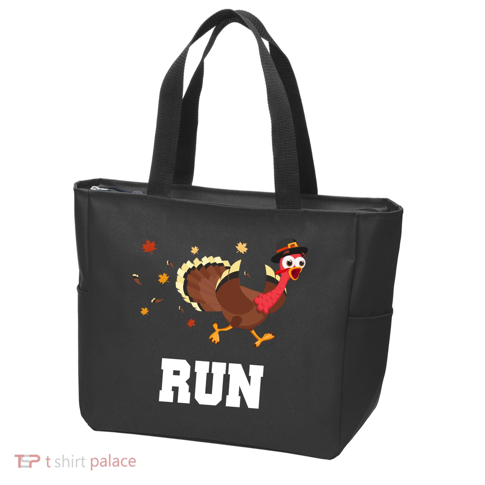 Run Turkey Funny Thanksgiving Tote Bag