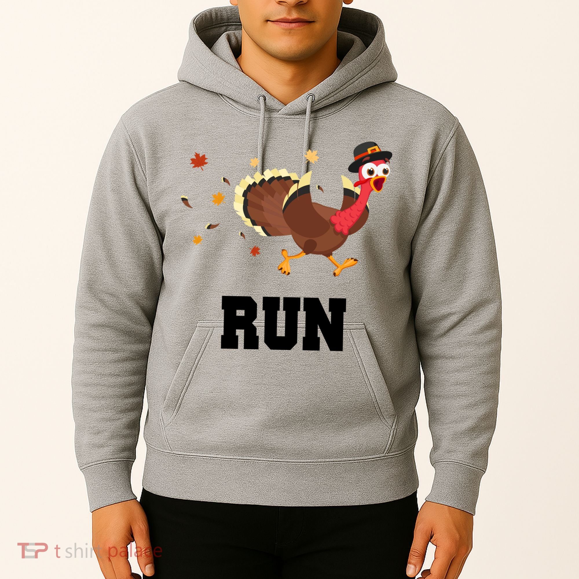 Run Turkey Funny Thanksgiving Hoodie