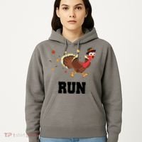 Run Turkey Funny Thanksgiving Hoodie thumb 5