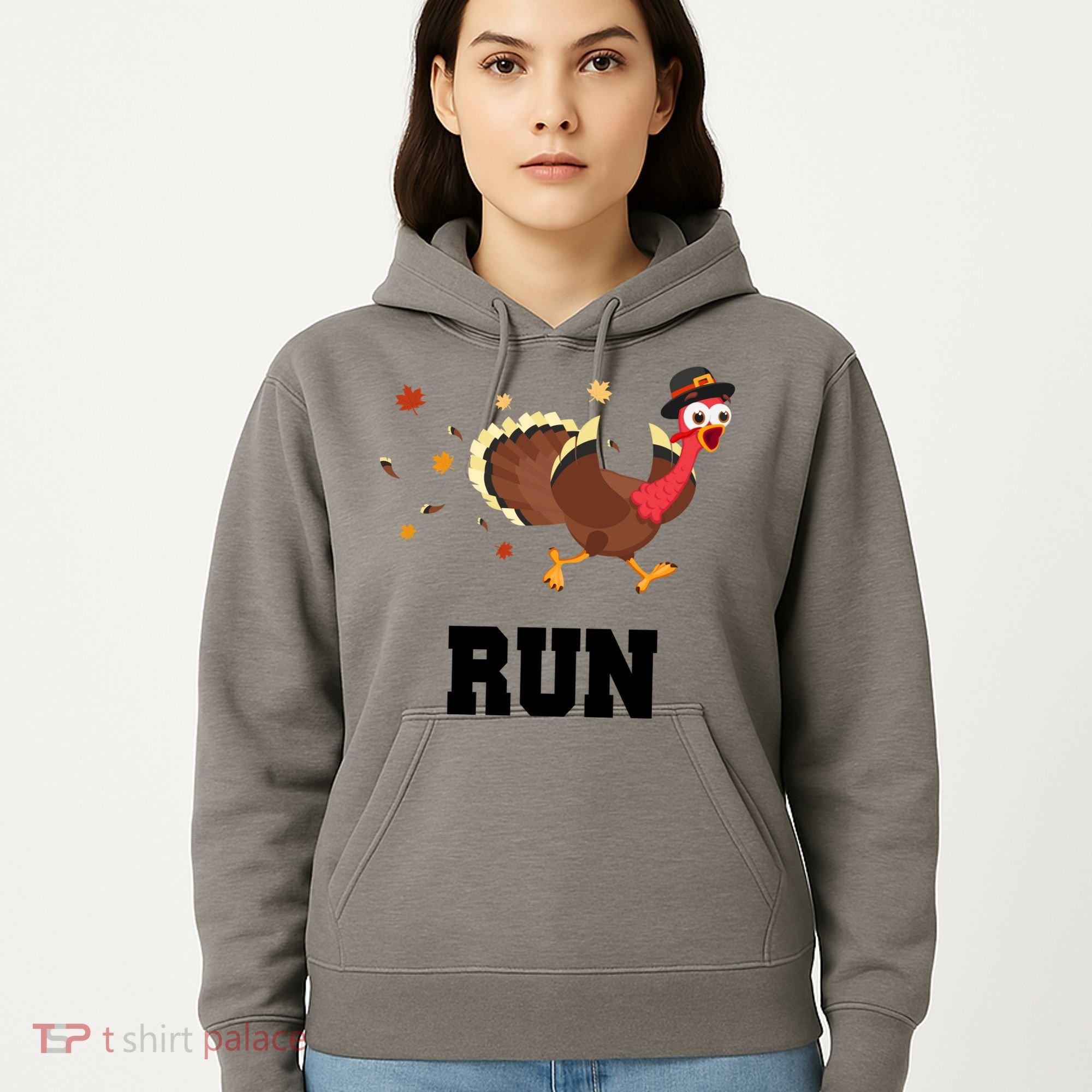 Run Turkey Funny Thanksgiving Hoodie