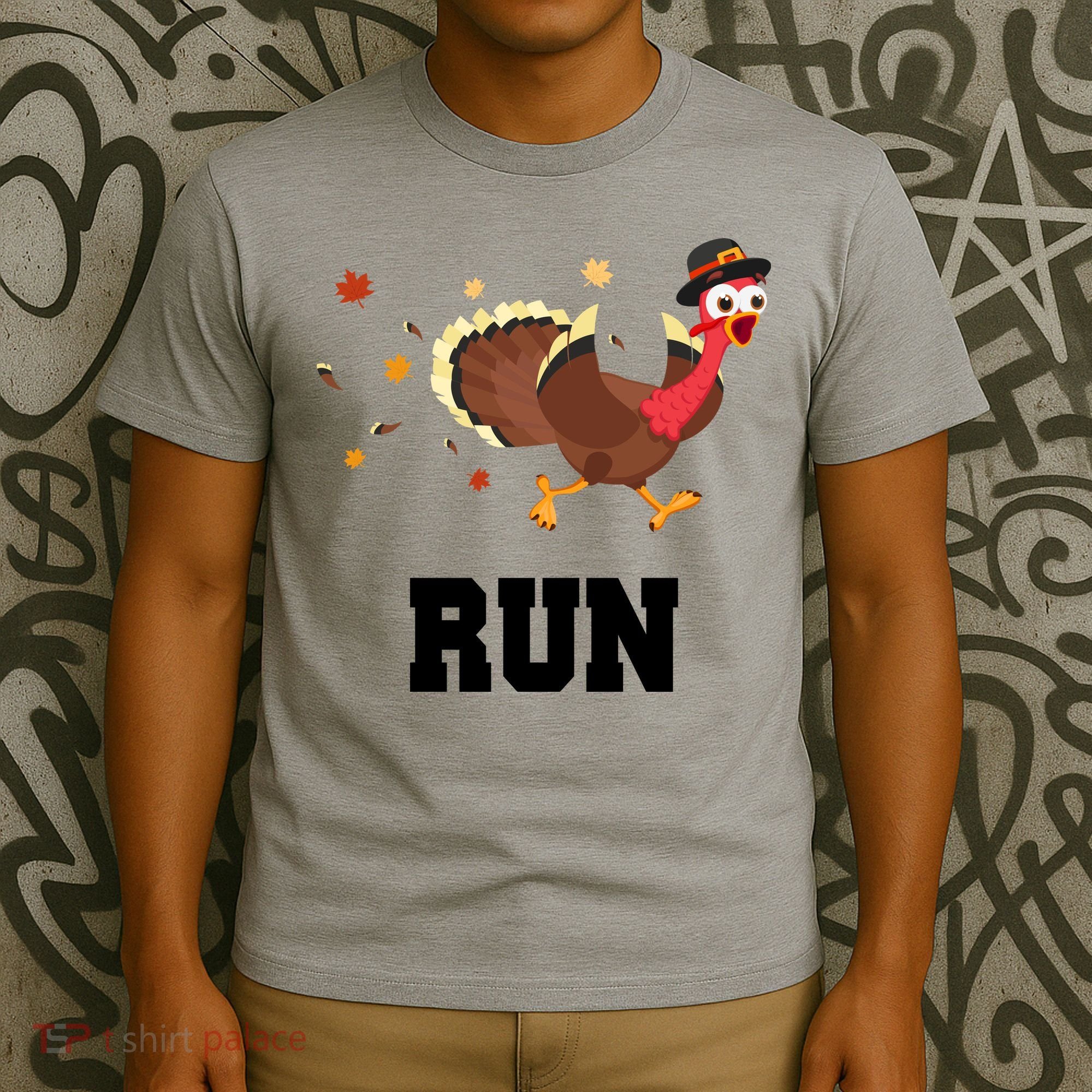 Run Turkey Funny Thanksgiving T-Shirt