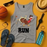 Run Turkey Funny Thanksgiving Tank Top thumb 4