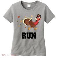 Run Turkey Funny Thanksgiving Women's T-Shirt thumb 0