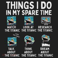 Rms Titanic Funny Things I Do In My Spare Time Birthday Beanie thumb 2