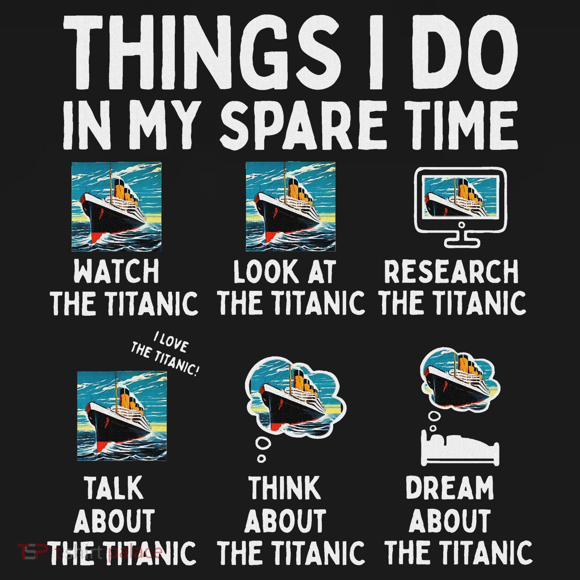 Rms Titanic Funny Things I Do In My Spare Time Birthday Women's Hoodie