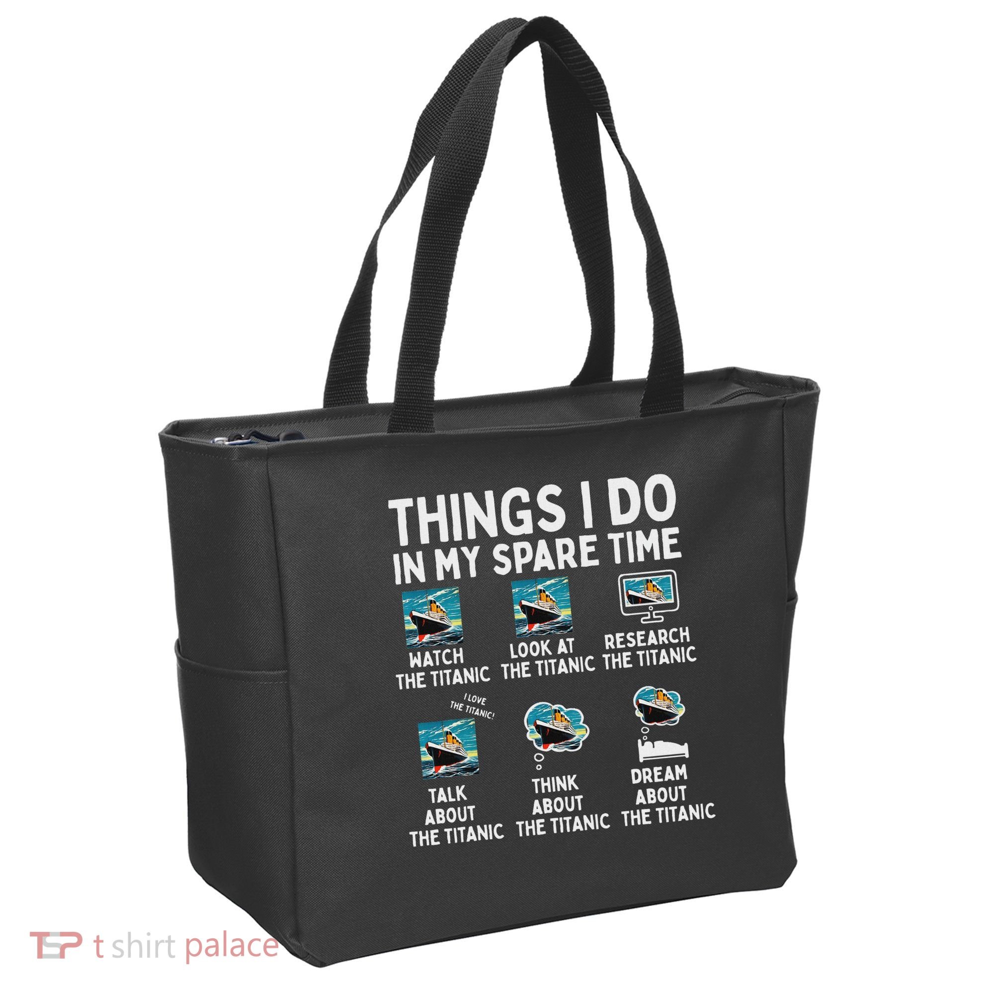 Rms Titanic Funny Things I Do In My Spare Time Birthday Tote Bag