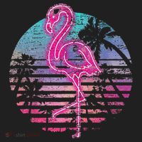 Retro Tropic Flamingo Women's Sweatshirt thumb 2