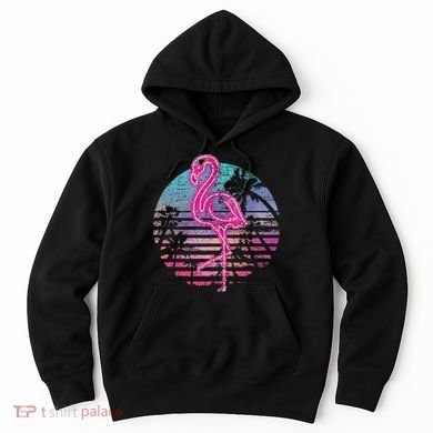 Retro Tropic Flamingo Hoodie