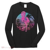Retro Tropic Flamingo Long Sleeve Shirt thumb 0