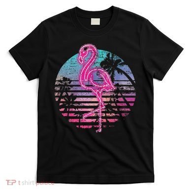 Retro Tropic Flamingo T-Shirt