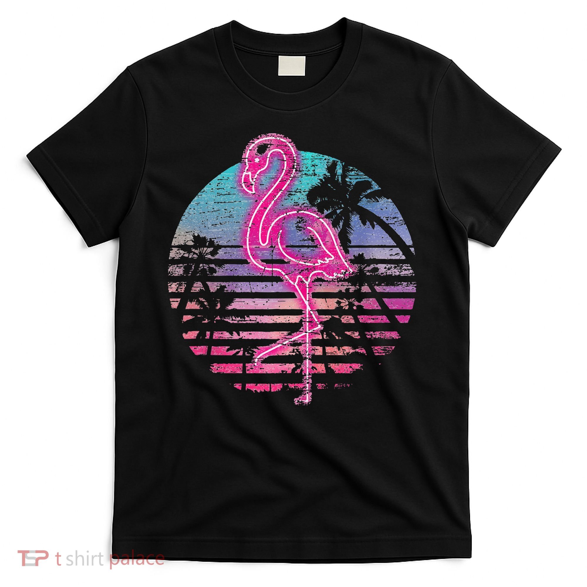Retro Tropic Flamingo T-Shirt